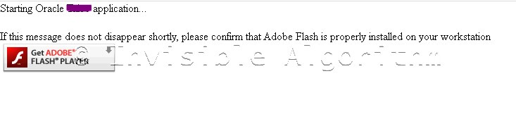 Adobe Flash blocked from running