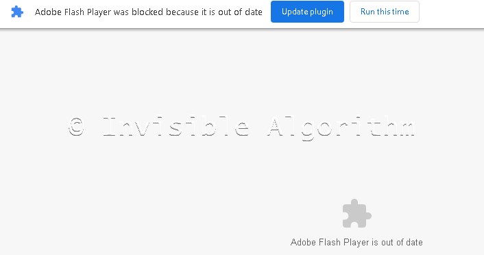 Adobe Flash blocked in chrome