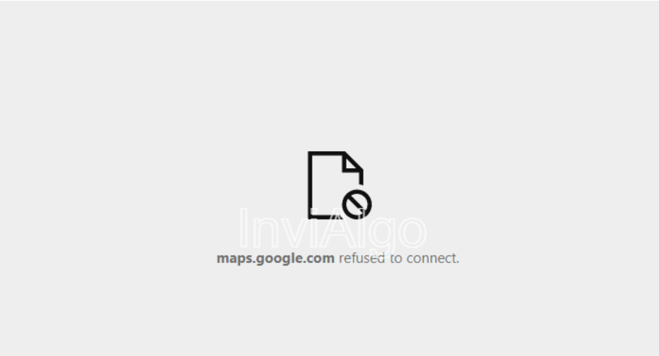 Maps.google.com Refused to Connect